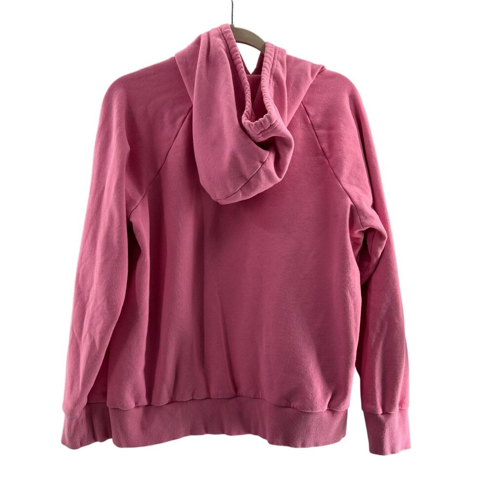 Under Armour Pink Pullover Hoodie Sweatshirt Large Barbie Athletic Logo Fleece - Picture 2 of 9